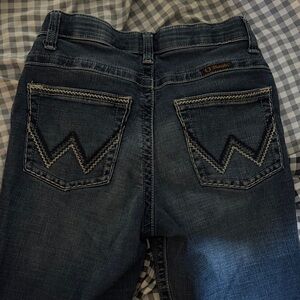 Wrangler Dark Blue Boot Cut Jeans